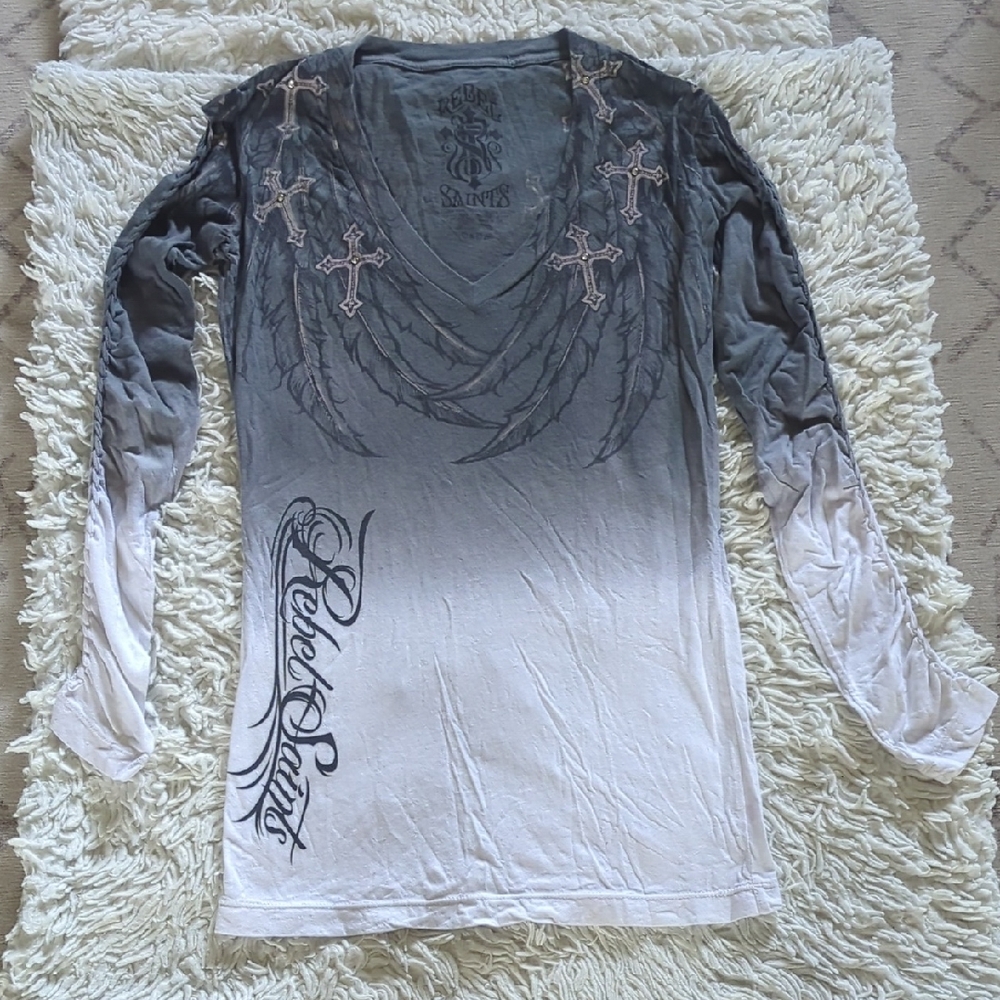 Rebel Saints Wing Long Sleeve Tee